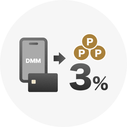 DMMサイト内での利用でいつでも3%還元