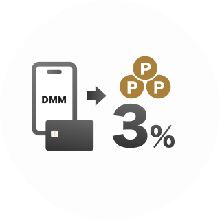 DMMサイト内での利用でいつでも3%還元